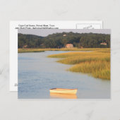 Cape Cod Scene, Pamet River, Truro Postkarte (Vorne/Hinten)