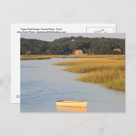 Cape Cod Scene, Pamet River, Truro Postkarte (Vorne/Hinten)