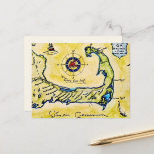 Cape Cod Scenic Route Postkarte