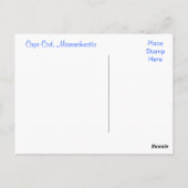 Cape Cod Seashell auf der Beach Post Card Postkarte (Rückseite)