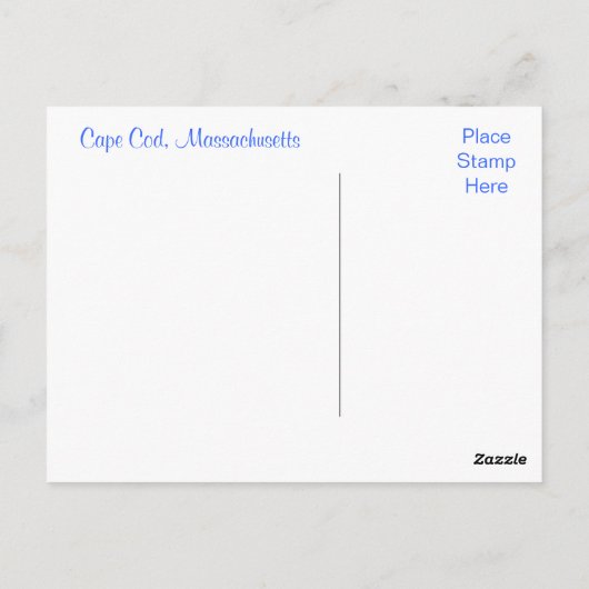 Cape Cod Seashell auf der Beach Post Card Postkarte (Rückseite)