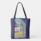 Cape Cod Seashore Schultertasche Tasche (Rückseite)