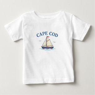 Cape Cod-Segelboot-Baby-T-Shirt Baby T-shirt
