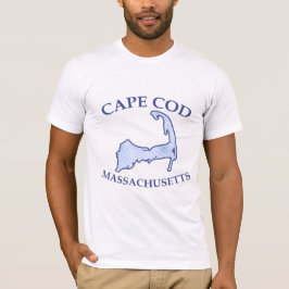 Cape Cod Silhouette Preppy Blue Striped Men T-Shirt