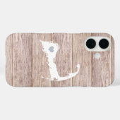 Cape Cod Silhouette Rustikaler Holzausblick Case-Mate iPhone Hülle (Rückseite (Horizontal))