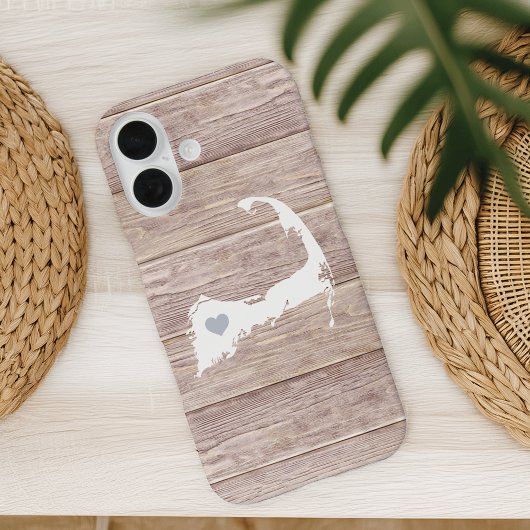 Cape Cod Silhouette Rustikaler Holzausblick Case-Mate iPhone Hülle
