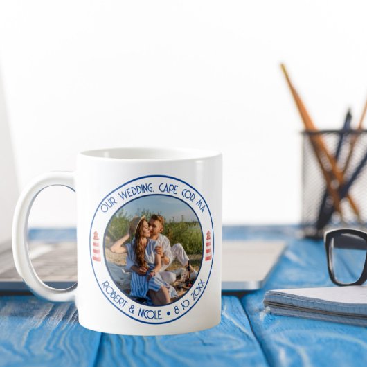 Cape Cod Stil-Hochzeitstasse Kaffeetasse