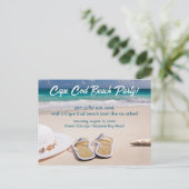 Cape Cod Strandparty! Feiertagspostkarte (Stehend Vorderseite)