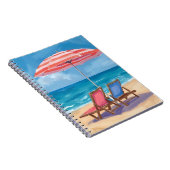 Cape Cod Strandtag | Aquarell-Ozean MA Notizblock (Rechte Seite)