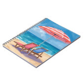 Cape Cod Strandtag | Aquarell-Ozean MA Notizblock (Linke Seite)