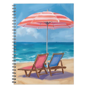 Cape Cod Strandtag Aquarell-Ozean MA Notizblock