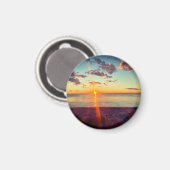 Cape Cod Stranduntergangs-Foto-Magnet Magnet (Vorderseite/Rückseite)