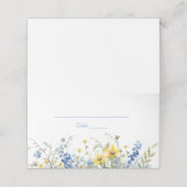 Cape Cod Summer Garden Blumenhochzeit Platzkarte (Außenseite Aufgefaltet)