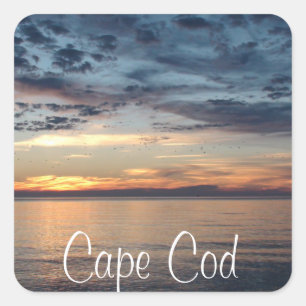 Cape Cod Sunset Beach and Ocean Foto Sticker