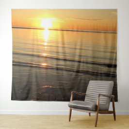 Cape Cod Sunset Ocean Fotografy Tapestry Wandteppich