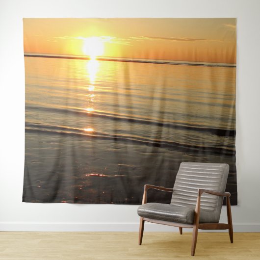 Cape Cod Sunset Ocean Fotografy Tapestry Wandteppich (Beispiel (Horizontal))