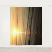 Cape Cod Sunset Ocean Fotografy Tapestry Wandteppich (Vorderseite)
