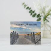 Cape Cod Sunset Provincetown, MA Beach Post Card Postkarte (Stehend Vorderseite)