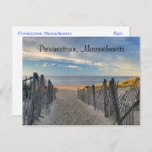 Cape Cod Sunset Provincetown, MA Beach Post Card Postkarte (Vorne/Hinten)