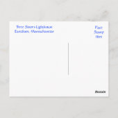 Cape Cod Three Sisters Lighthouse Postkarte (Rückseite)