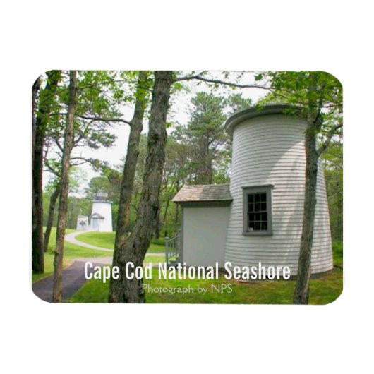 Cape Cod, Three Sisters Lighthouses Magnet (Horizontal)