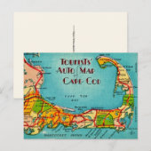Cape Cod Touristen-Postkarte Postkarte (Vorne/Hinten)