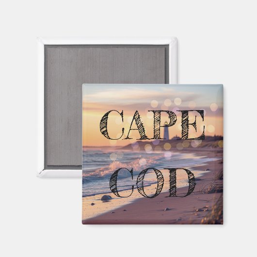 Cape Cod Travel Magnet (Vorderseite/Rückseite)