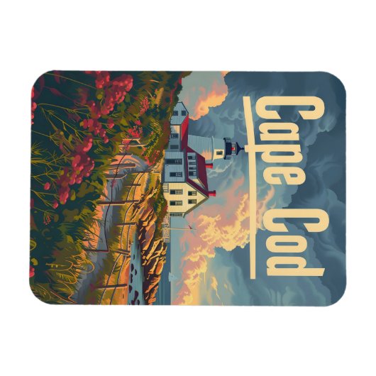 Cape Cod Vintag Magnet (Horizontal)