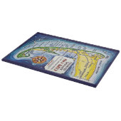 Cape Cod Vintage 11x14 Karte Schneidebrett (Ecke)