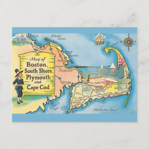 Cape Cod Vintage Karte