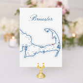 Cape Cod Wedding Table Town Name Cards Brewster Einladung