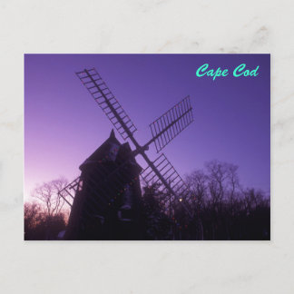 Cape Cod Windmill in Twilight Postkarte
