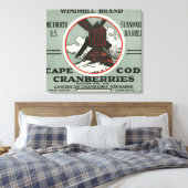 Cape Cod Windmill Marke Cranberry Label Leinwanddruck (Insitu (Schlafzimmer))