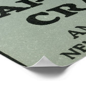 Cape Cod Windmill Marke Cranberry Label Poster (Ecke)