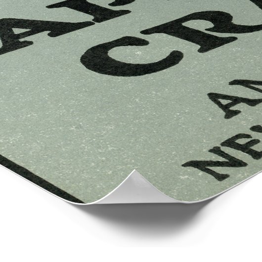 Cape Cod Windmill Marke Cranberry Label Poster (Ecke)