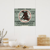 Cape Cod Windmill Marke Cranberry Label Poster (Küche)