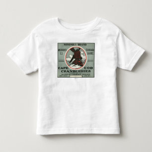 Cape Cod-Windmühlen-Marken-Moosbeeraufkleber Kleinkind T-shirt