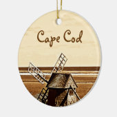 Cape Cod-Windmühlen-Verzierung Keramikornament (Links)