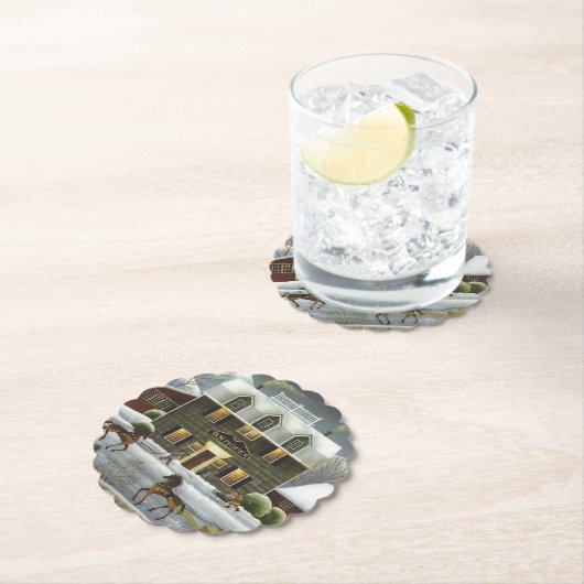 Cape Cod Winter Untersetzer (Vor Ort)