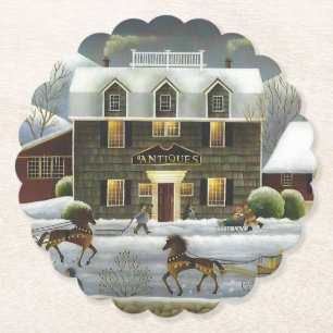 Cape Cod Winter Untersetzer