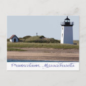 Cape Cod Wood End Lighthouse Provinz MA Postkarte (Vorderseite)