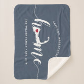 Cape Cod Zuhause Town Personalisiert Sherpa Blanke Sherpadecke (Vorderseite)