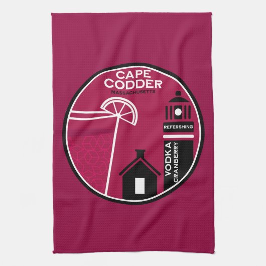 Cape Codder Cocktail Geschirrtuch (Vertikal)