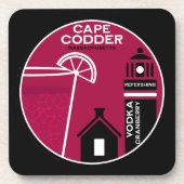 Cape Codder Cocktail Getränkeuntersetzer (Vorderseite)