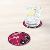 Cape Codder Cocktail Runder Pappuntersetzer (Vor Ort)