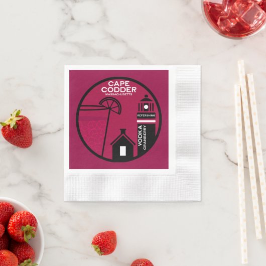 Cape Codder Cocktail Serviette (Beispiel)