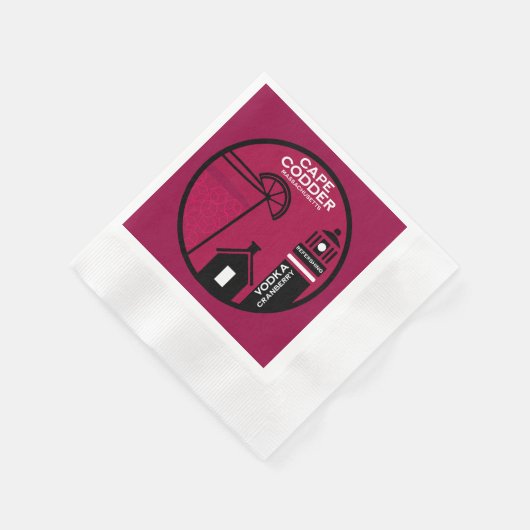 Cape Codder Cocktail Serviette (Ecke)