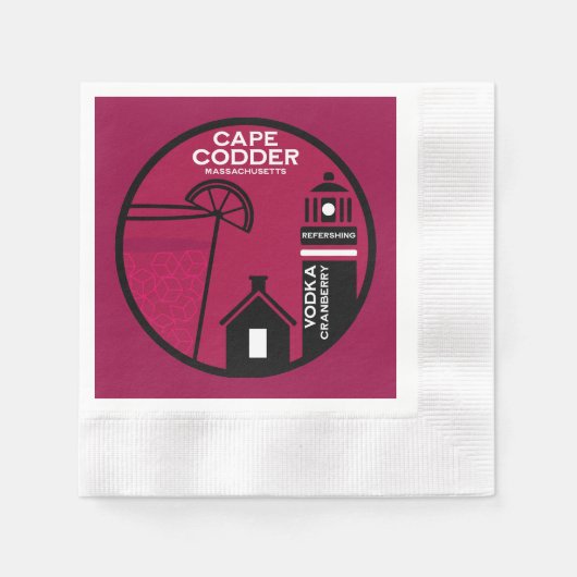 Cape Codder Cocktail Serviette (Vorderseite)