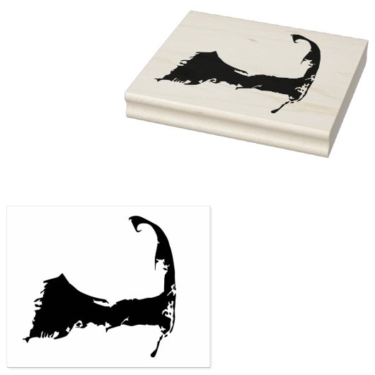 Cape Code Massachusetts Map Gummistempel (Stempel)