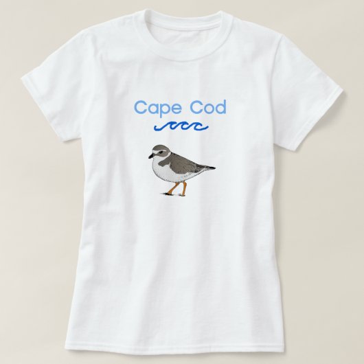 Cape- Codfriedlicher Regenpfeifer-T - Shirt (Design vorne)